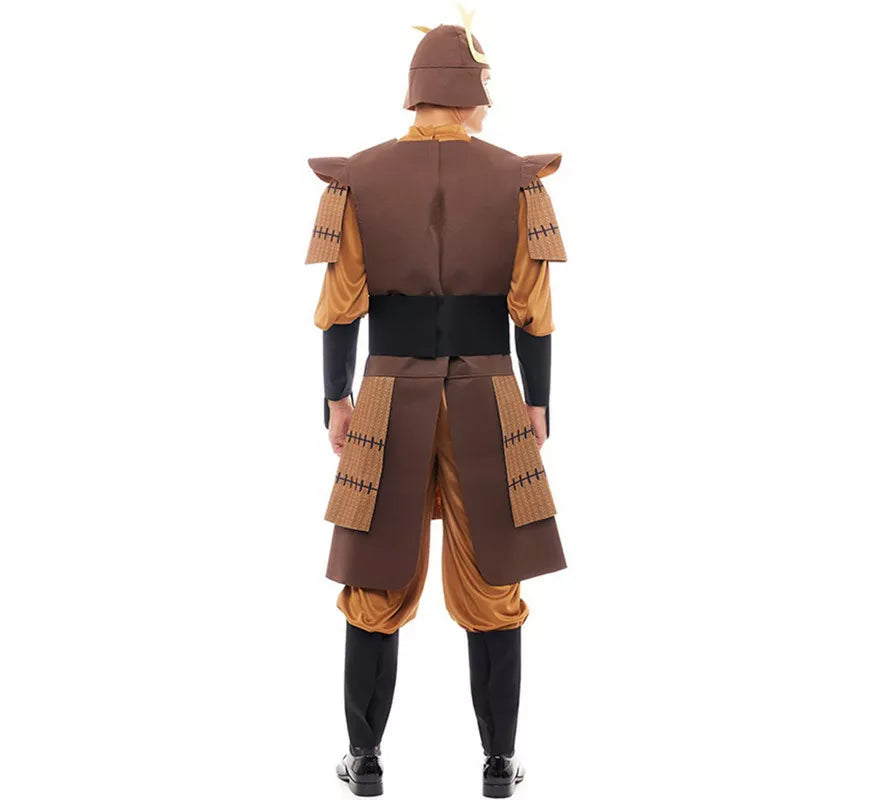 Translation missing: pt-PT.Disfraz de Samurái Legendario Japonés marrón para hombre
