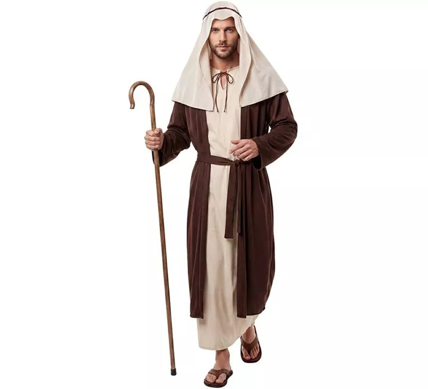Disfraz de San José Marrón para hombre
