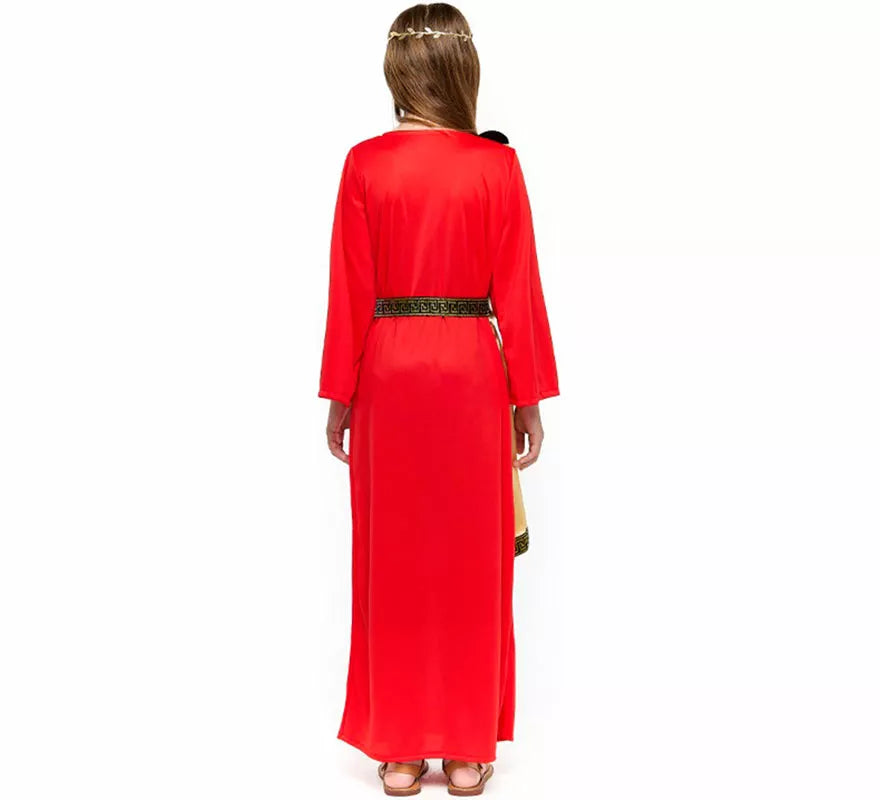 Translation missing: pt-PT.Disfraz de Senadora Romana rojo para mujer