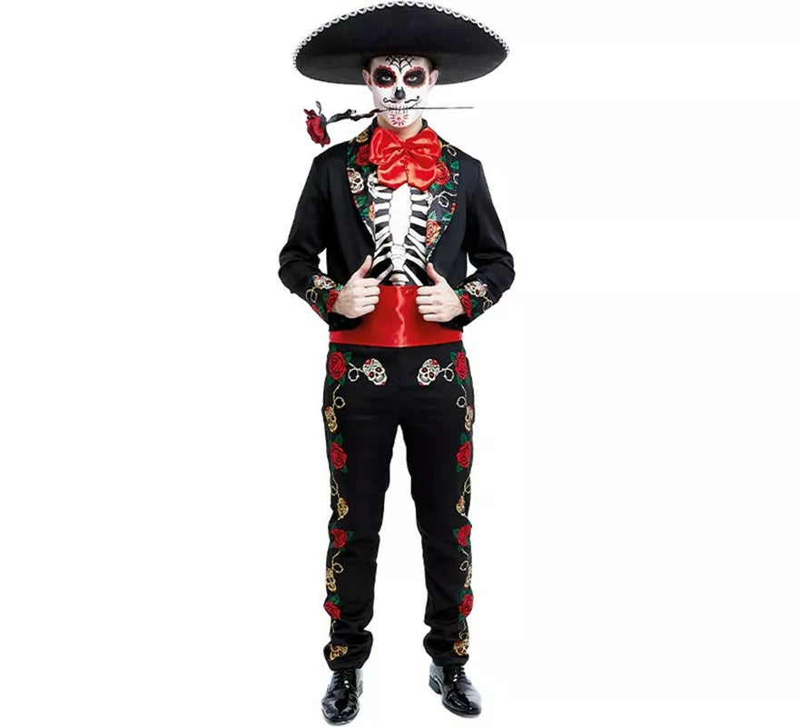 Translation missing: pt-PT.Disfraz de Señor Catrin Día de los Muertos para hombre