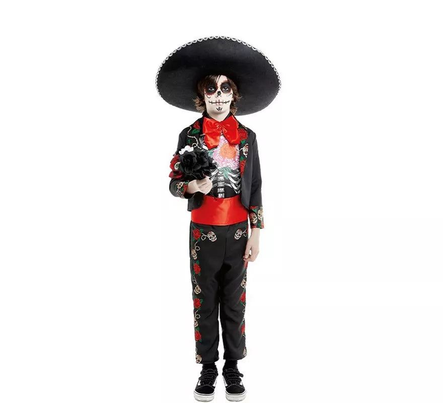 Translation missing: pt-PT.Disfraz de Señor Catrin Día de los Muertos para niño