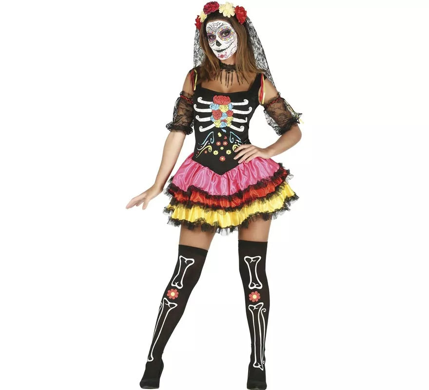Translation missing: pt-PT.Disfraz de Señorita del Día de Muertos para mujer