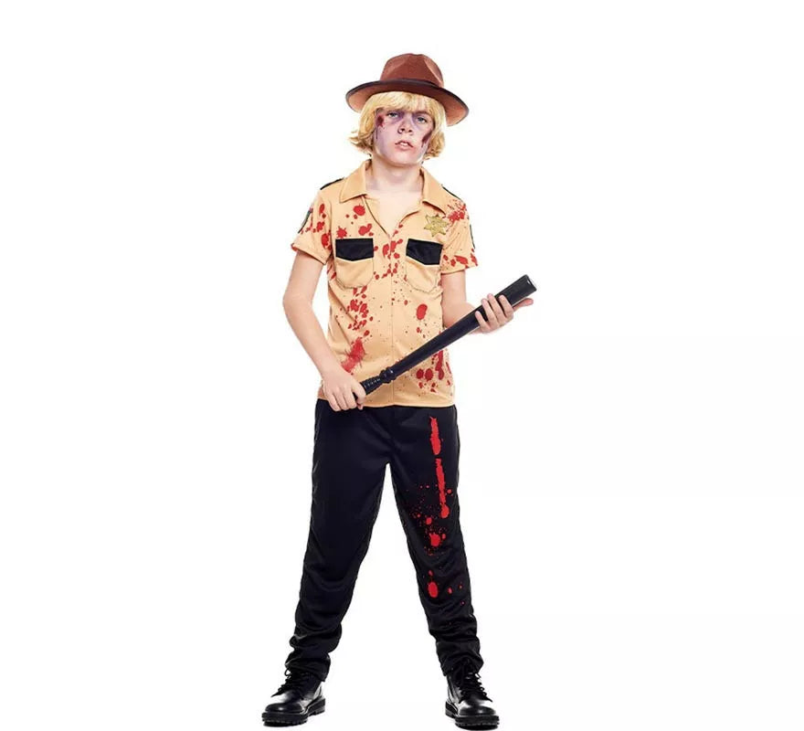 Translation missing: pt-PT.Disfraz de Sheriff Zombie para niño