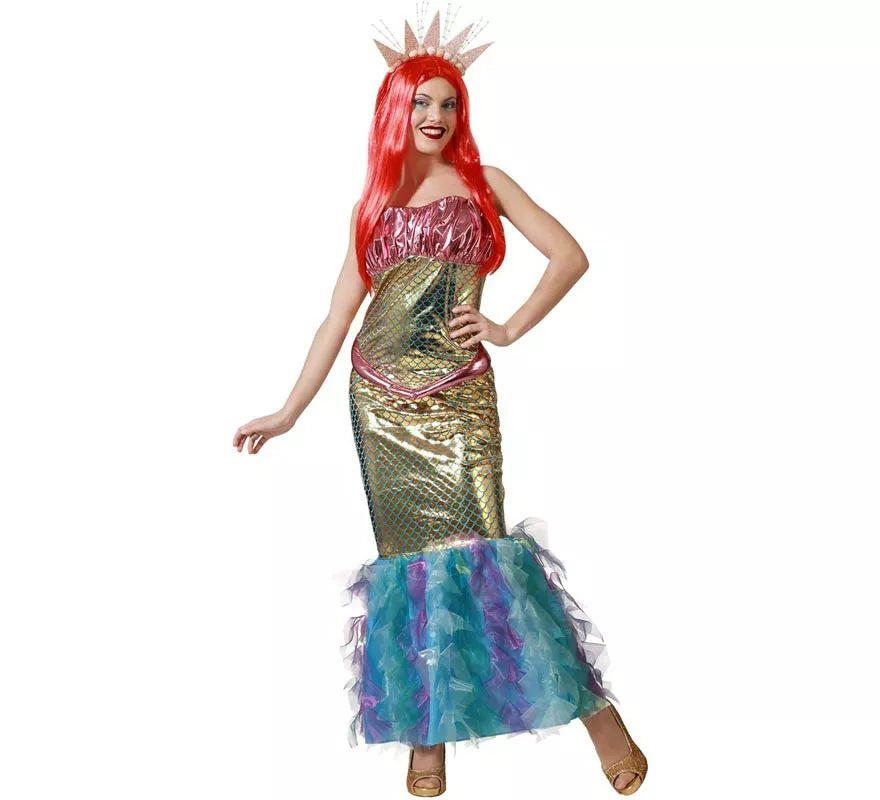 Translation missing: pt-PT.Disfraz de Sirena multicolor para mujer
