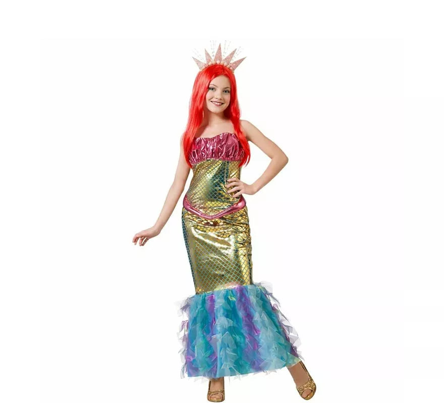 Translation missing: pt-PT.Disfraz de Sirena multicolor para mujer