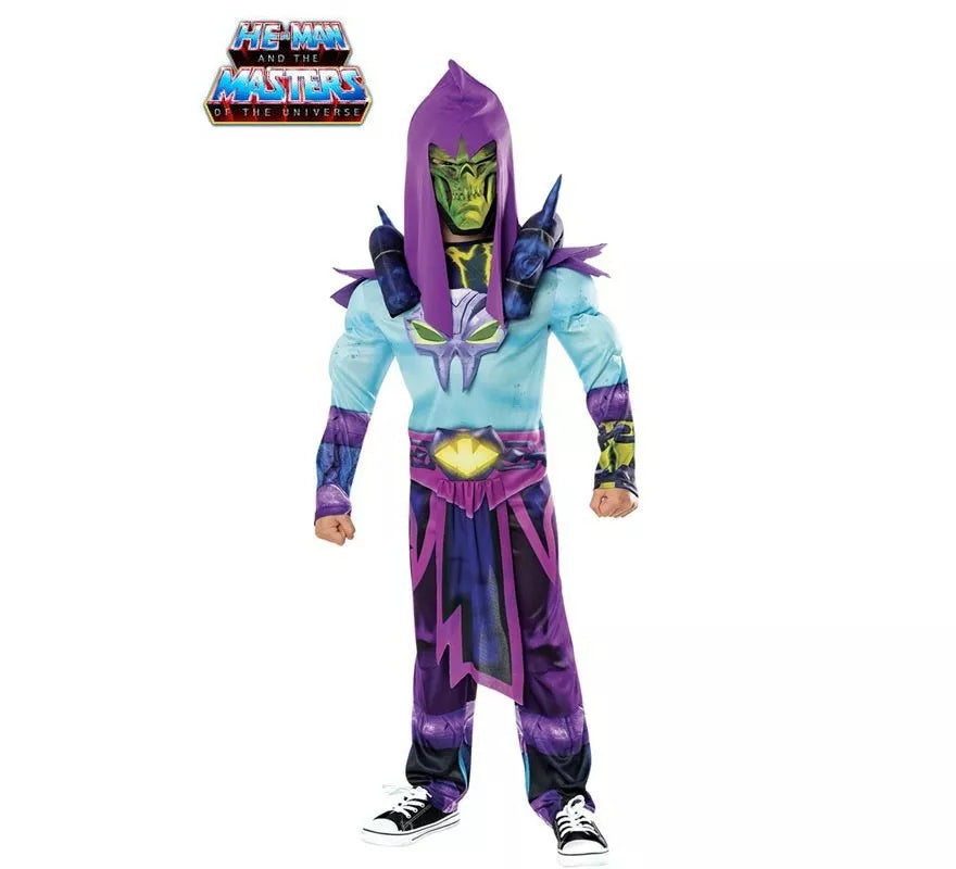 Translation missing: pt-PT.Disfraz de Skeletor de He-Man deluxe con máscara para niño