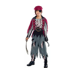 Fato de pirata caveira para menino