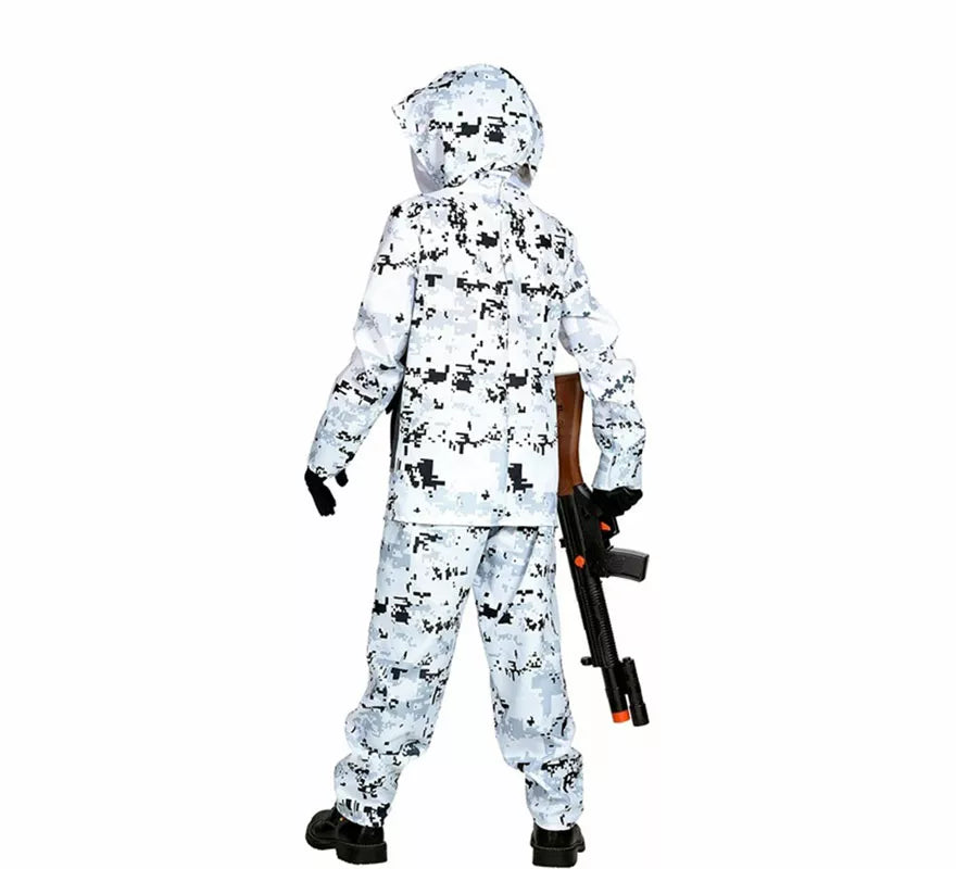 Translation missing: pt-PT.Disfraz de Soldado Ártico de las Fuerzas Especiales para niño