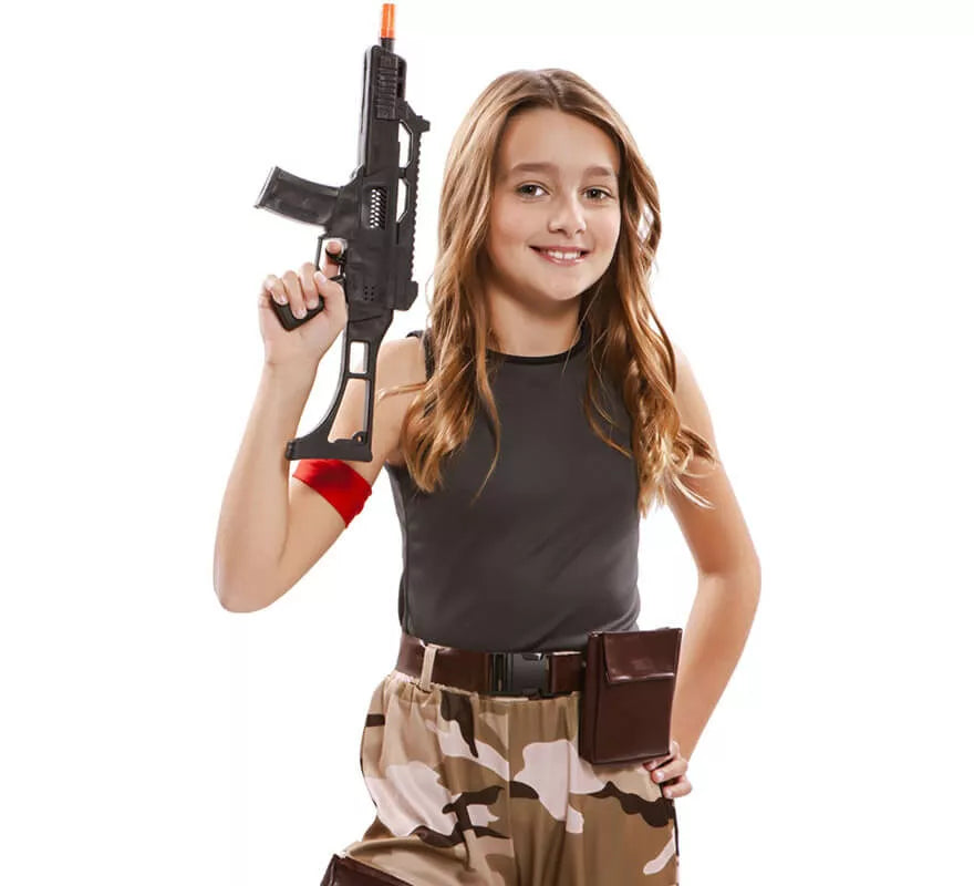 Translation missing: pt-PT.Disfraz de Soldado de Combate para niña