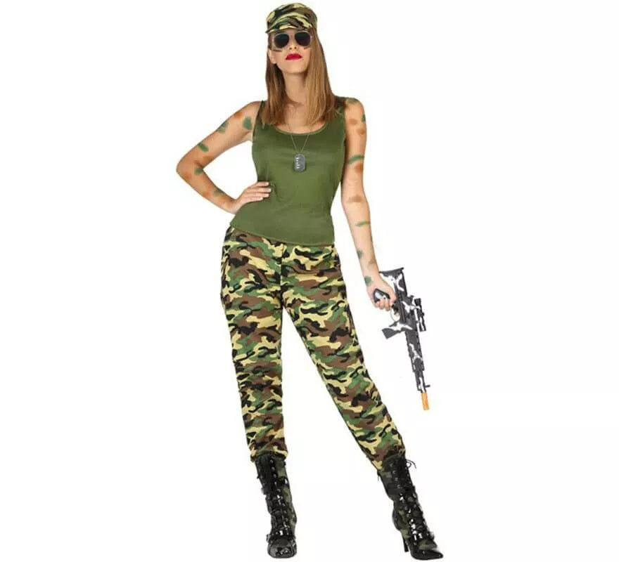 Translation missing: pt-PT.Disfraz de Soldado Militar para mujer