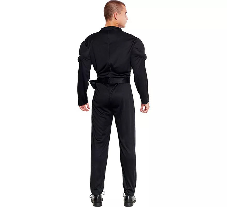 Translation missing: pt-PT.Disfraz de Soldado SWAT Musculoso negro para hombre