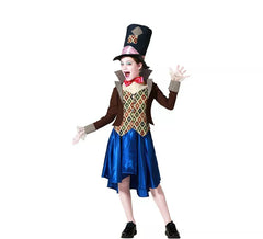 Fato de Chapeleiro Maluco com casaco para menina