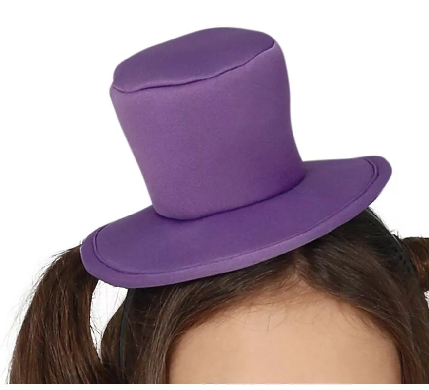Translation missing: pt-PT.Disfraz de Sombrerera Morado para niña