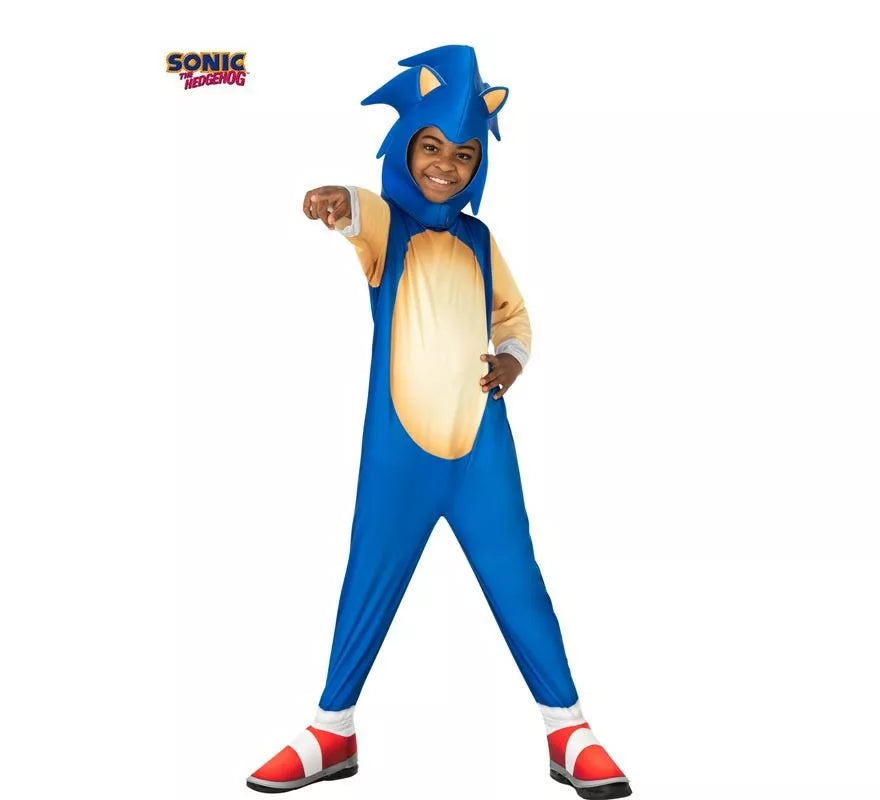 Translation missing: pt-PT.Disfraz de Sonic the hedgehog clásico con máscara para niño