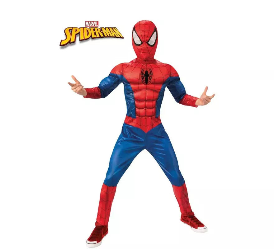 Translation missing: pt-PT.Disfraz de Spiderman Black Line musculoso para niño