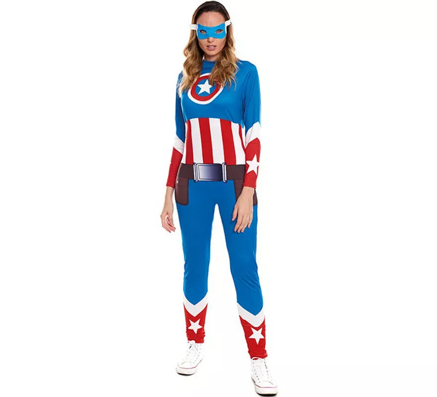 Translation missing: pt-PT.Disfraz de Star Heroína Americana para mujer