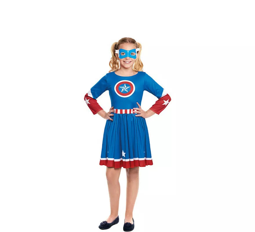 Translation missing: pt-PT.Disfraz de Star Heroína Americana para niña