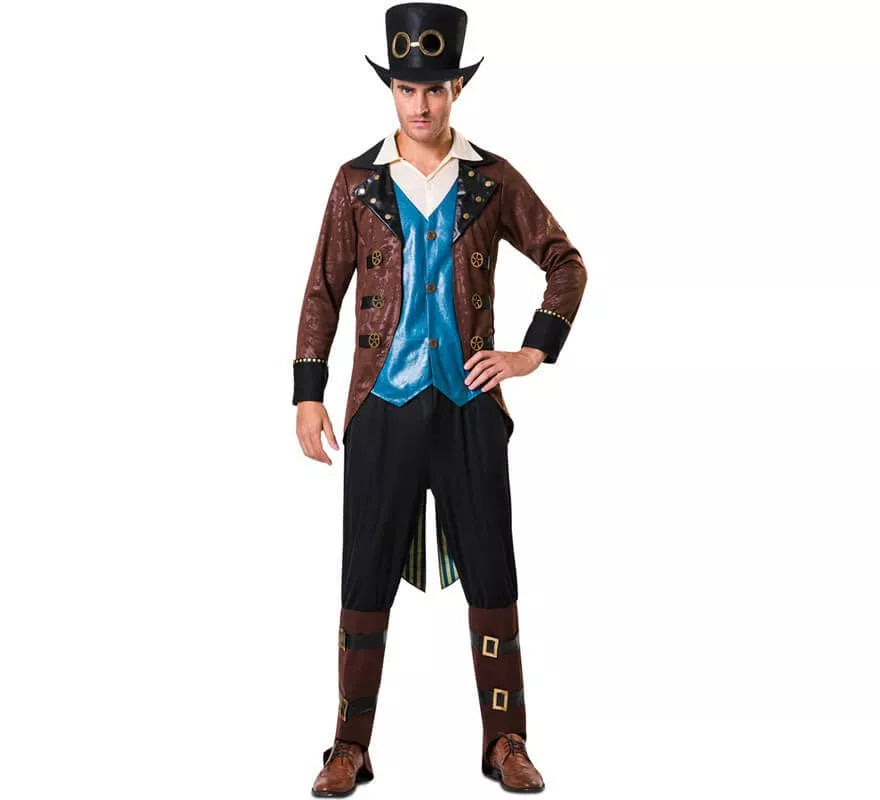 Translation missing: pt-PT.Disfraz de Steampunk con sombrero para hombre