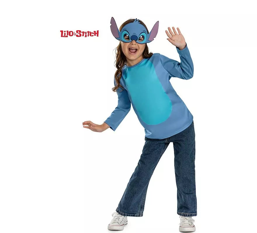 Translation missing: pt-PT.Disfraz de Stitch básico con máscara para niña