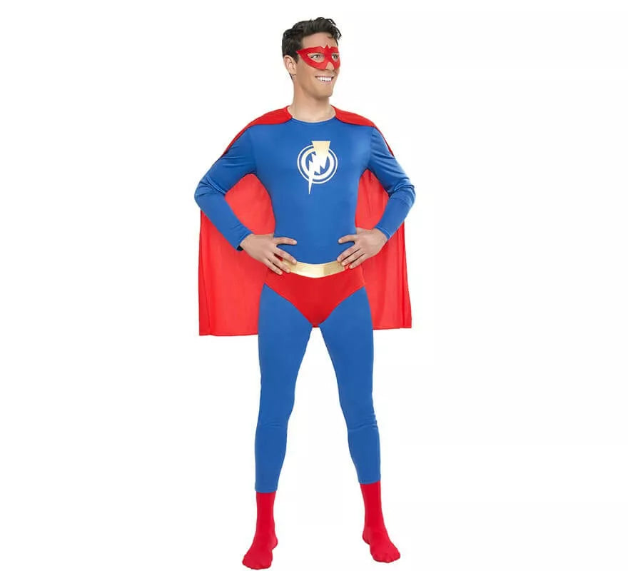 Translation missing: pt-PT.Disfraz de Súper Héroe azul y rojo para hombre
