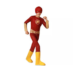 Fato de super-herói Speedy vermelho para menino