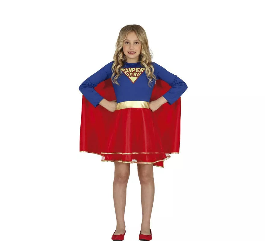 Translation missing: pt-PT.Disfraz de Super Heroína con falda para niña