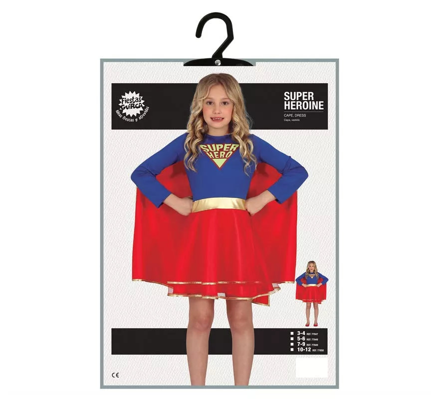 Translation missing: pt-PT.Disfraz de Super Heroína con falda para niña