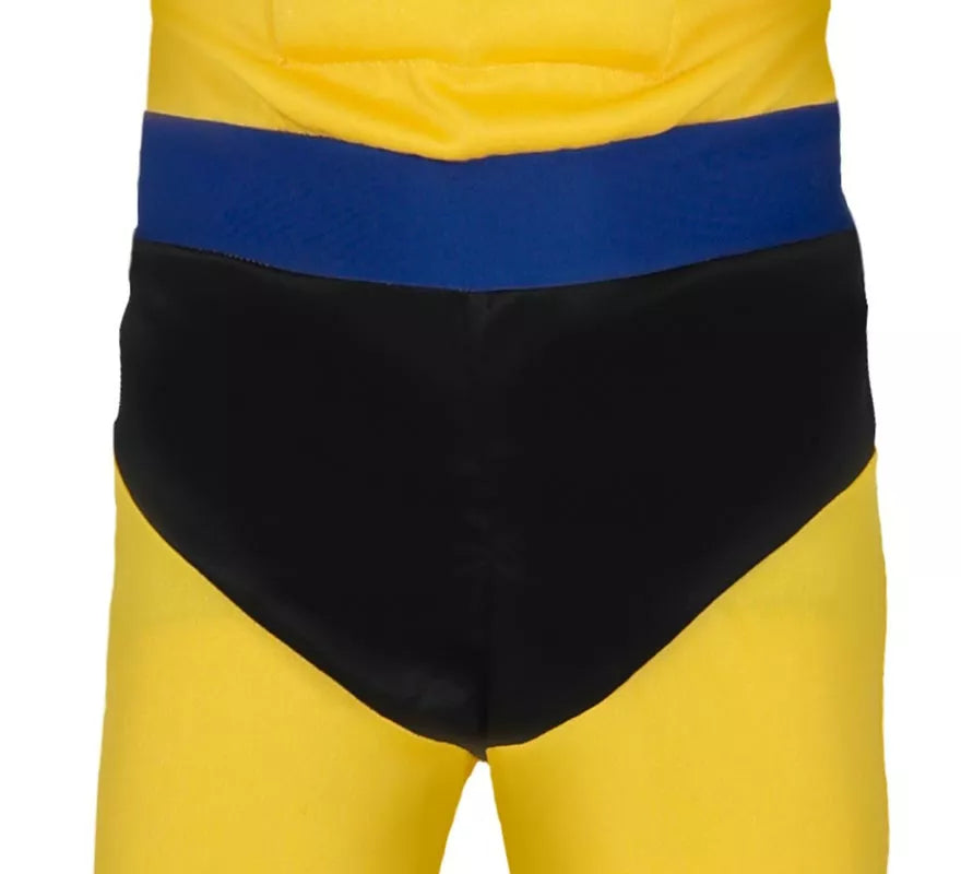 Disfraz de Súper Lobo amarillo para niño