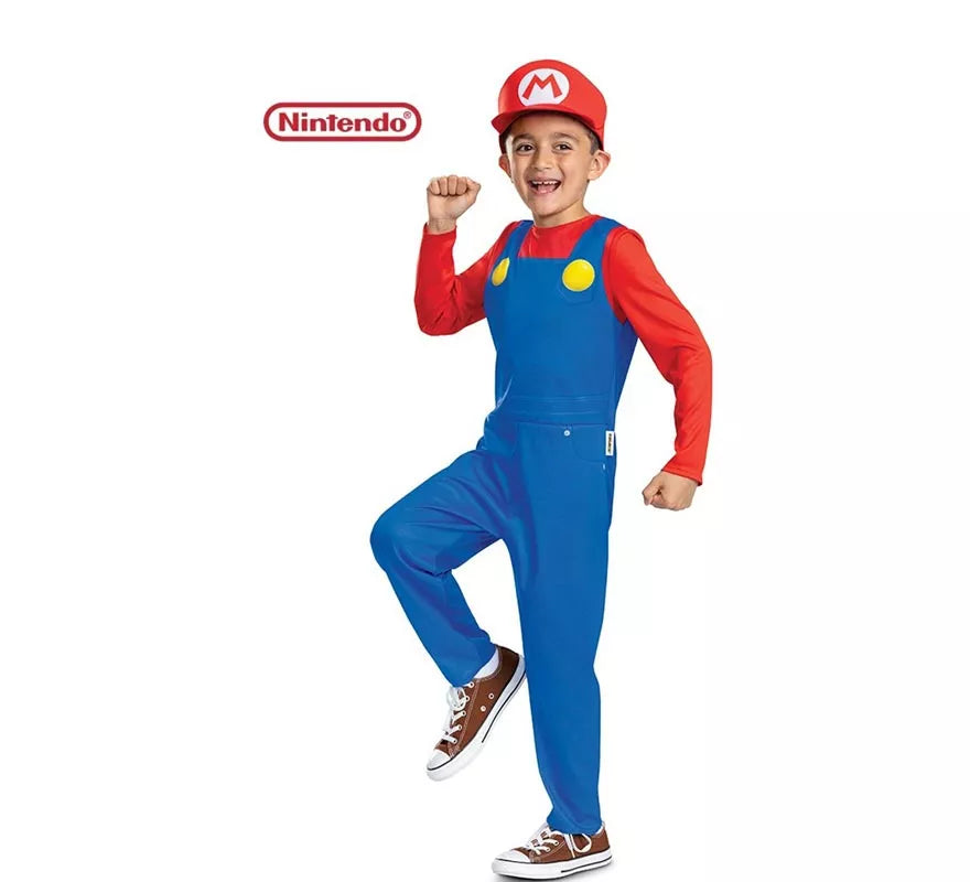 Translation missing: pt-PT.Disfraz de Super Mario con gorro para niños