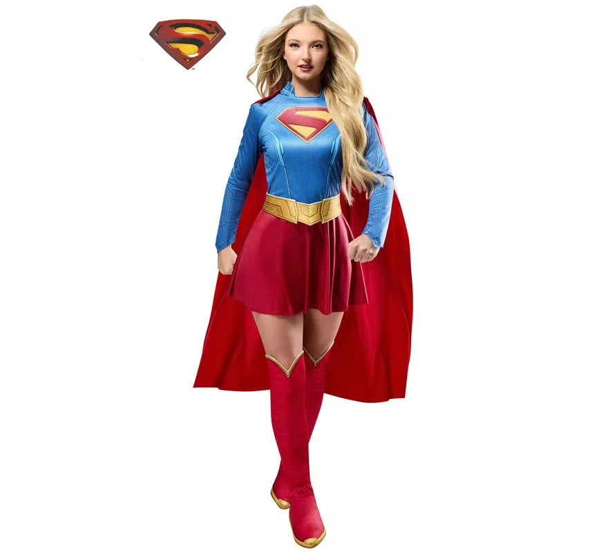 Translation missing: pt-PT.Disfraz de Supergirl Deluxe para mujer