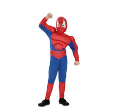 Fato de super-herói aracnídeo musculoso para menino