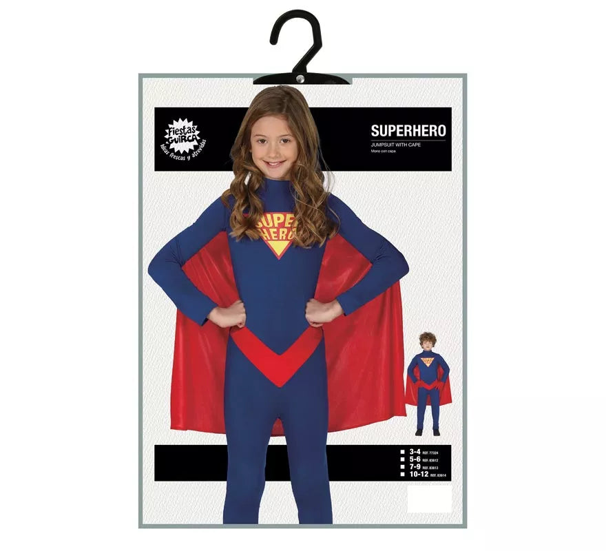 Translation missing: pt-PT.Disfraz de Superhéroe Azul para niños