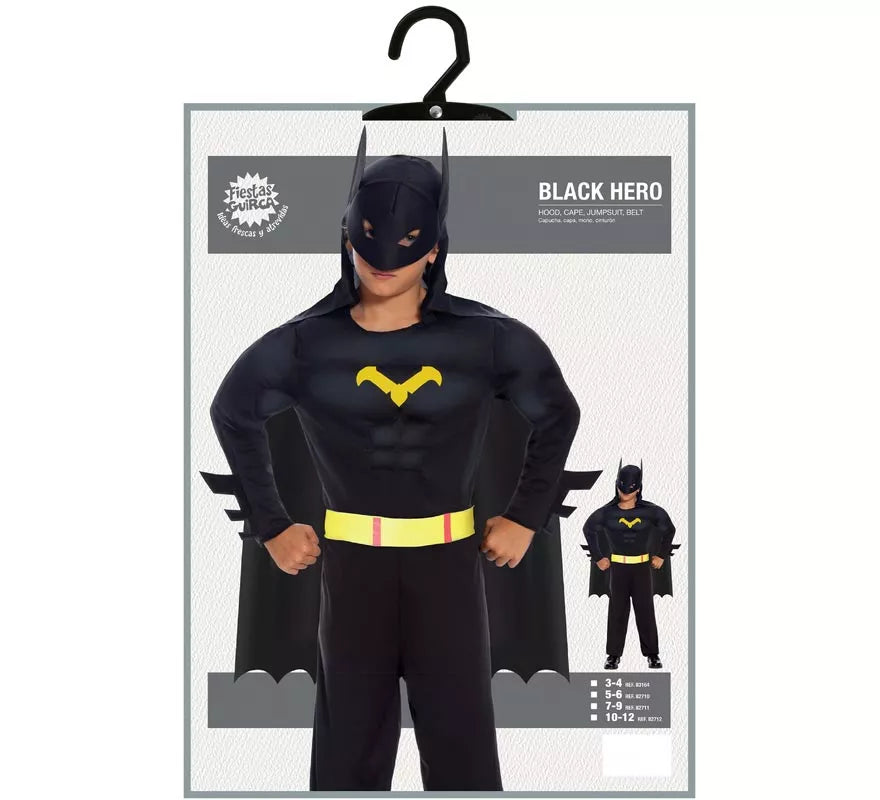 Translation missing: pt-PT.Disfraz de Superhéroe Oscuro musculoso para niño
