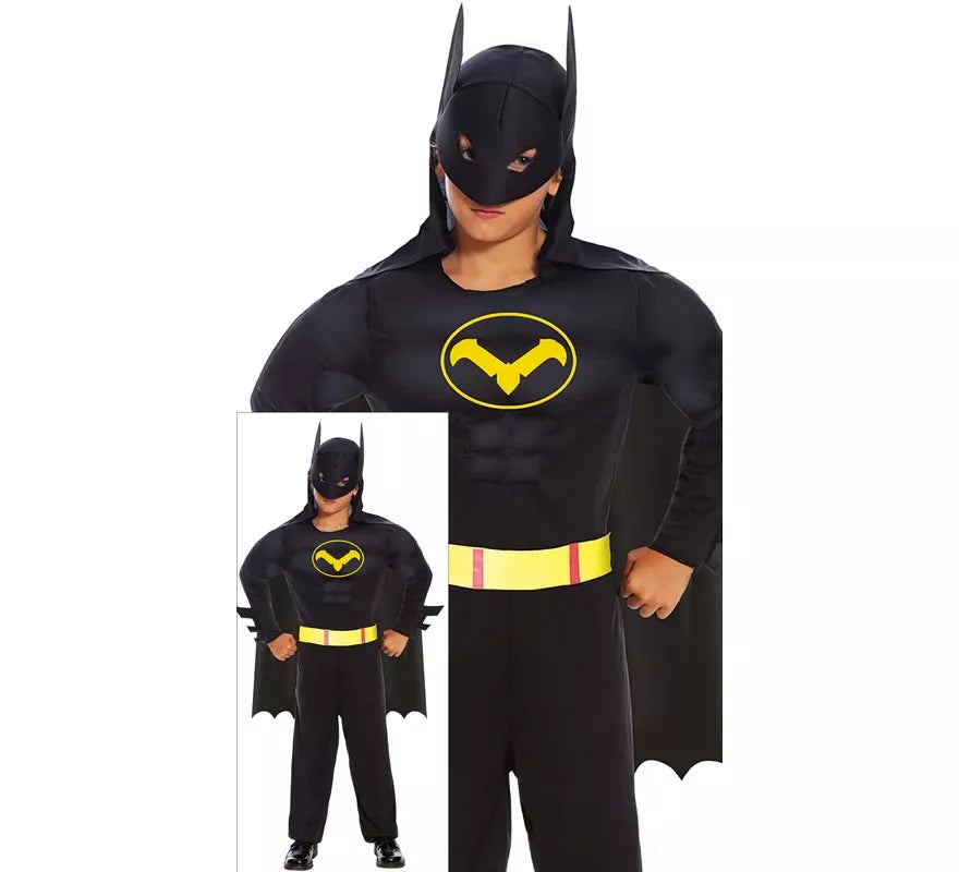 Translation missing: pt-PT.Disfraz de Superhéroe Oscuro musculoso para niño