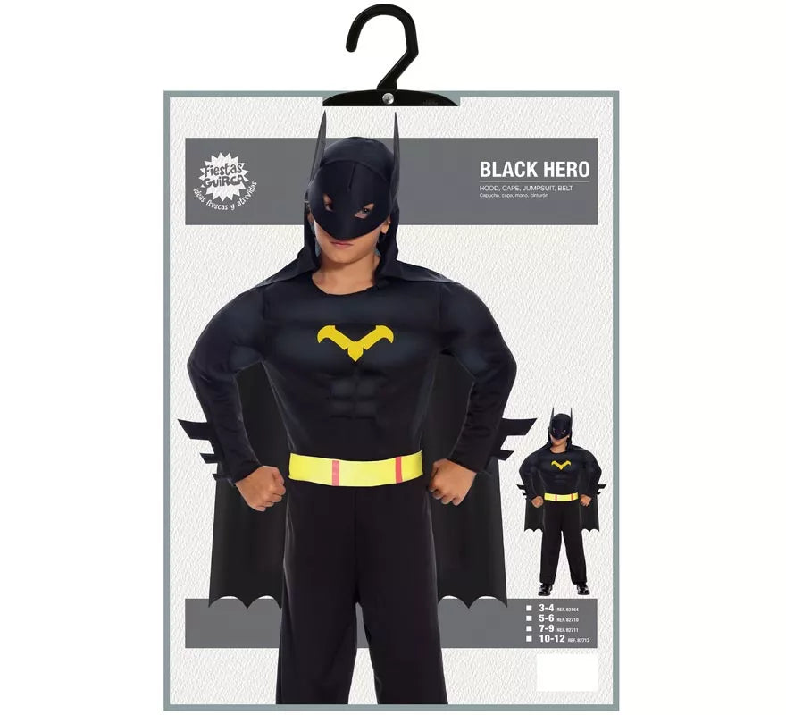 Translation missing: pt-PT.Disfraz de Superhéroe Oscuro musculoso para niño
