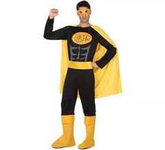 Fato de super-herói escuro para homem