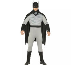 Fato de super-herói escuro para homem