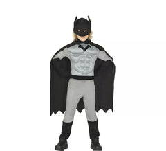 Fato de super-herói escuro para menino