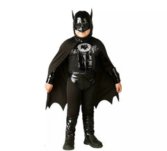 Fato de super-herói escuro para menino