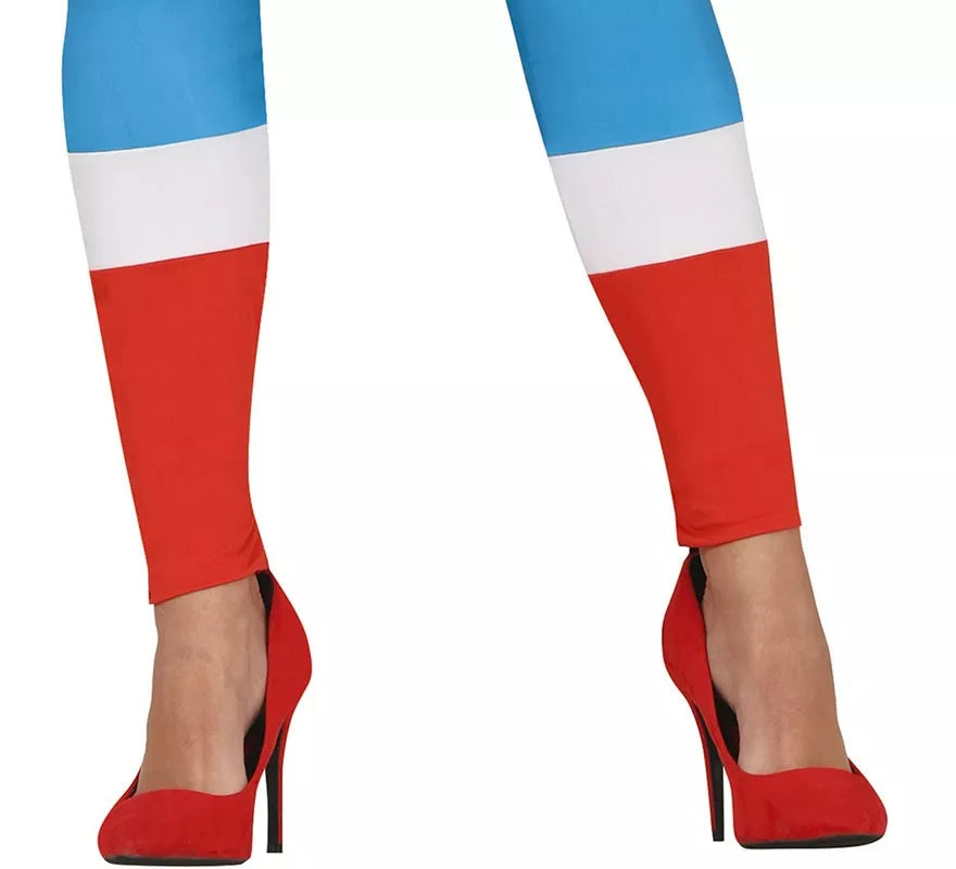 Translation missing: pt-PT.Disfraz de Superheroína Capitana Azul para mujer
