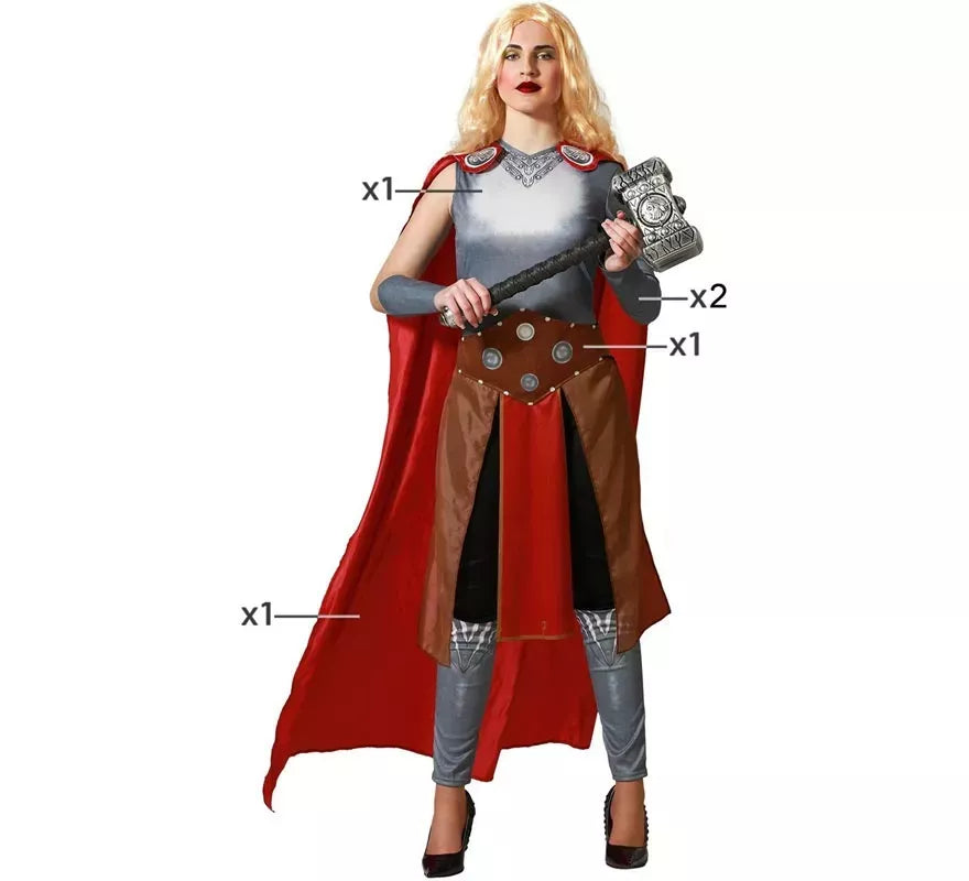 Translation missing: pt-PT.Disfraz de Superheroína Nordica para mujer
