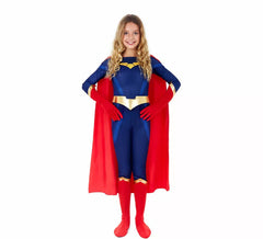 Fato de super-heroína premium para meninas