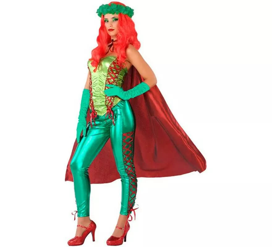 Disfraz de Superheroína verde para mujer