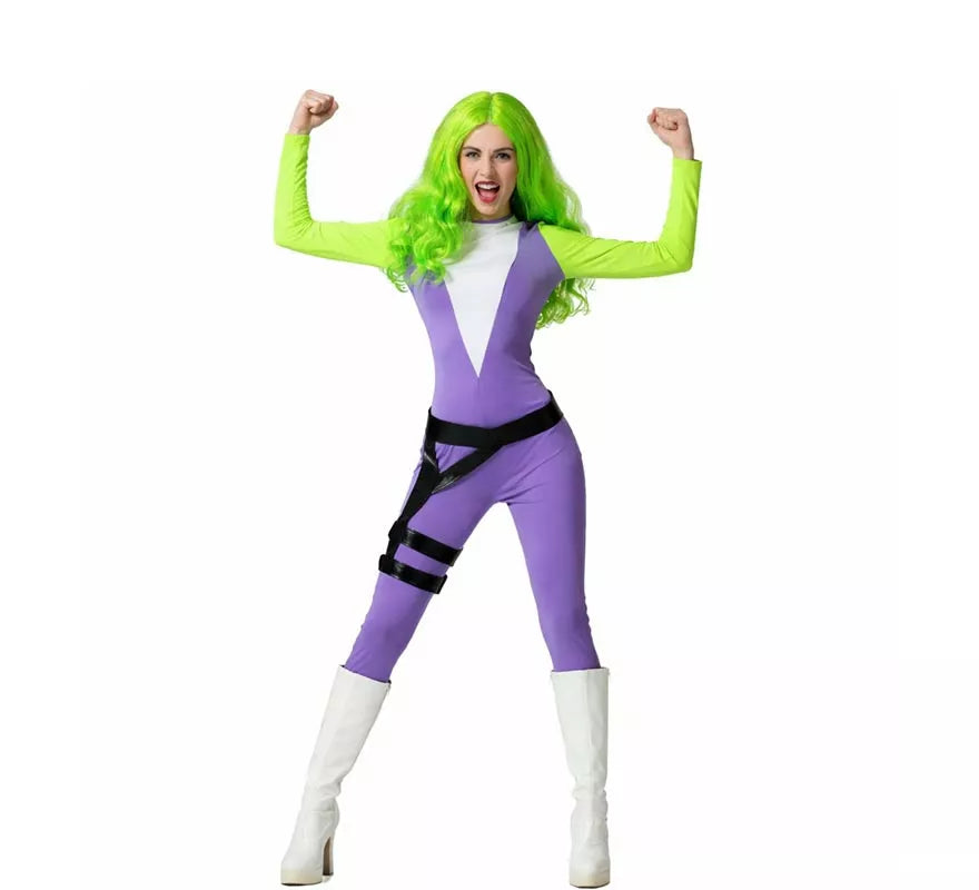 Translation missing: pt-PT.Disfraz de Superheroína verde para mujer