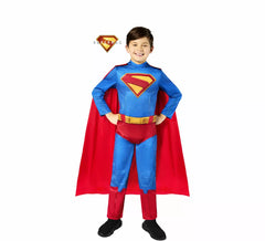 Fato de Superman com capa para criança