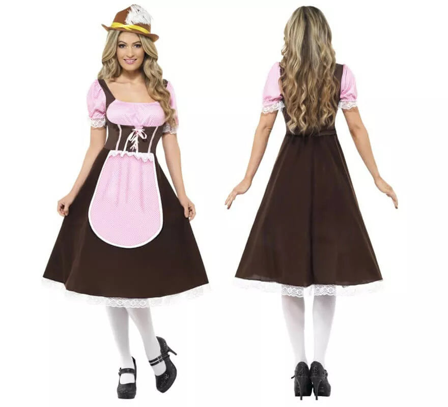 Disfraz de Tabernera Largo Mujer para Oktoberfest