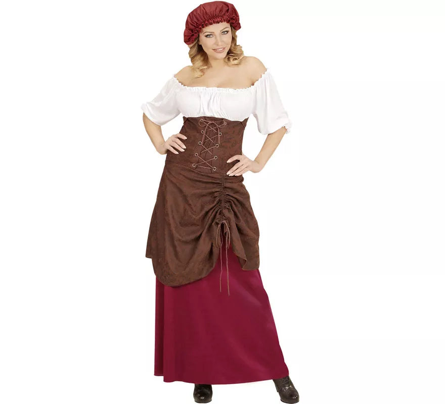 Translation missing: pt-PT.Disfraz de Tabernera Medieval Alegre para mujer