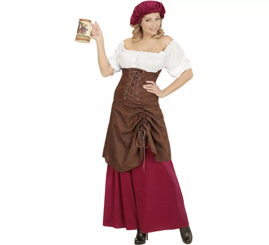 Translation missing: pt-PT.Disfraz de Tabernera Medieval Alegre para mujer
