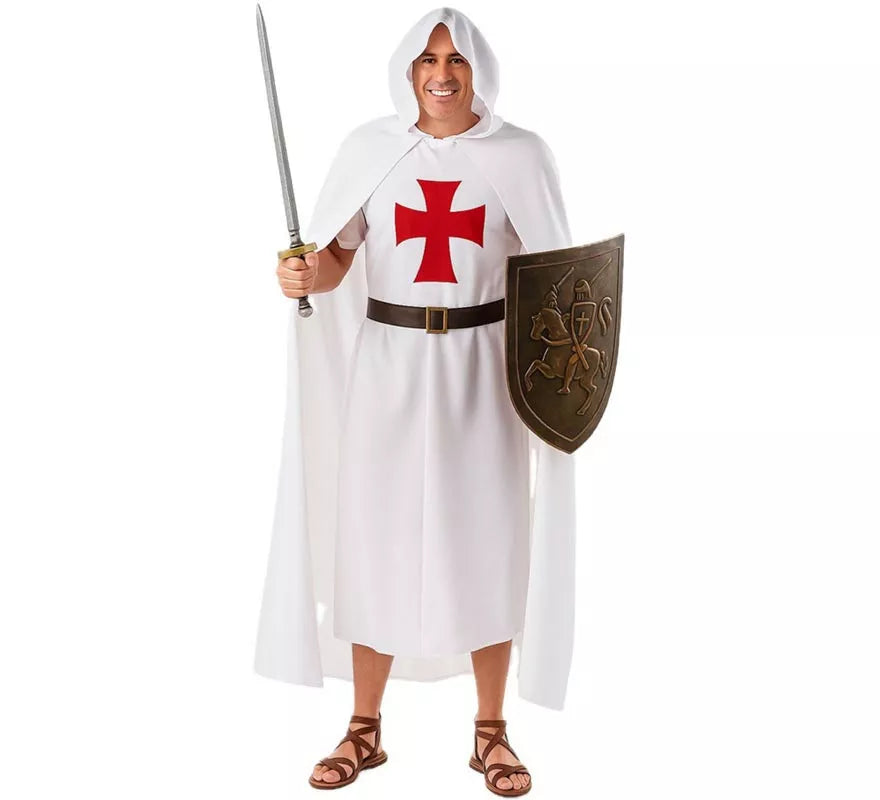 Translation missing: pt-PT.Disfraz de Templario Blanco para hombre