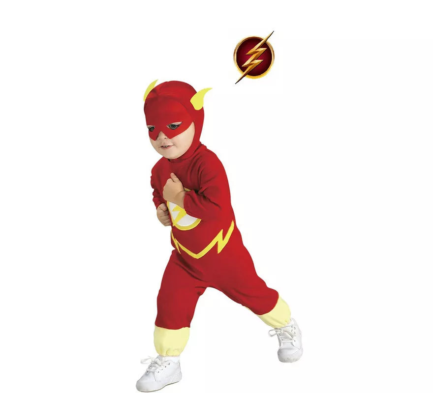 Translation missing: pt-PT.Disfraz de The Flash con gorro para bebé